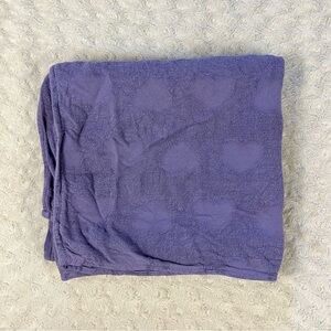 Tula Solid Purple Hearts Baby Swaddle Blanket Lovey